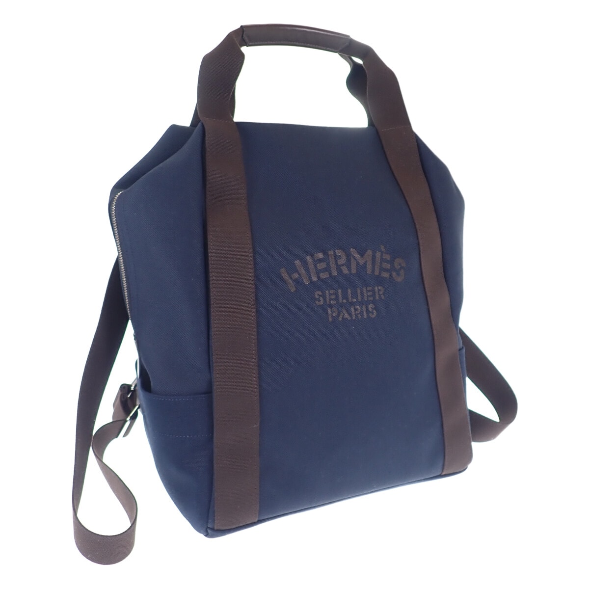 エルメス HERMES グルーム バックパック H800642EK リュック・デイパック トワルシェブロン フー レディース メンズ【中古】【Aランク】