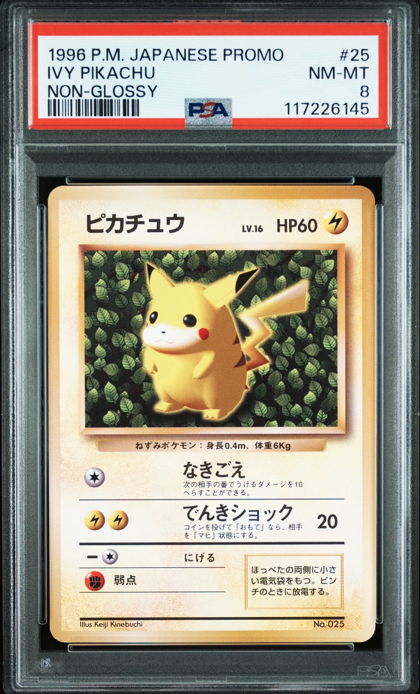 ピカチュウ P : 旧裏 (※ 光沢なし) [PMCG-P No.025](プロモーションカード「すぐわかるポケモンカードの遊びかた」)