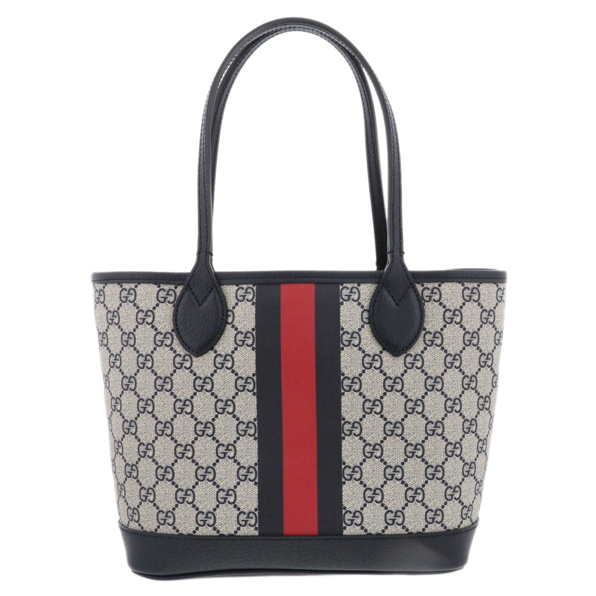 GUCCI グッチ オフディア トートバッグ トートバッグ 726762 GGスプリームキャンバス ネイビー  レディース【中古】