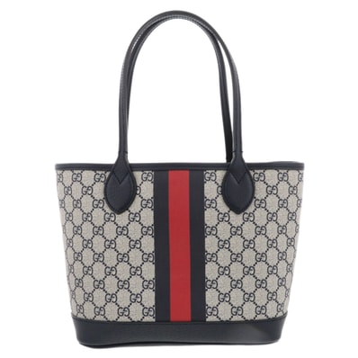 GUCCI グッチ オフディア トートバッグ トートバッグ 726762 GGスプリームキャンバス ネイビー レディース【中古】