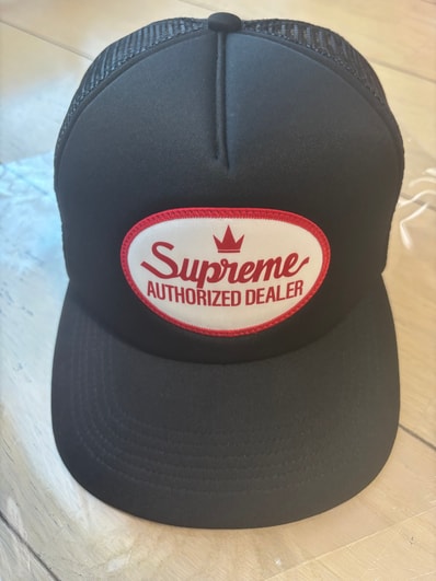 Supreme Authorized Mesh Back 5-Panel "Black" (25SS)
