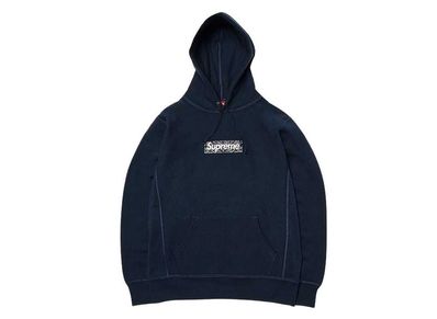 Supreme Bandana Box Logo Hooded Sweatshirt "Navy"