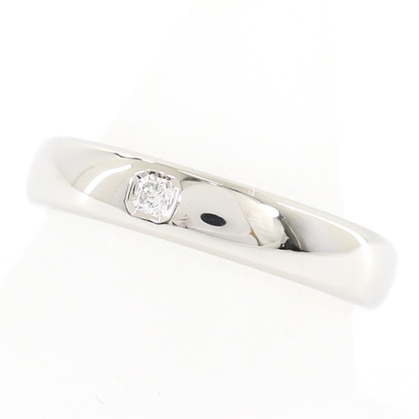ティファニー フォーエバー ウェディング バンドリング 1P ダイヤモンド PT950 プラチナ 指輪 11.5号 4mm TIFFANY&Co. レディース メンズ 定価37万【新品同様】