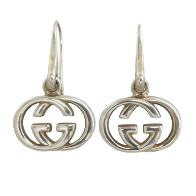 GUCCI グッチ インターロッキングG フック ピアス シルバー系【中古】