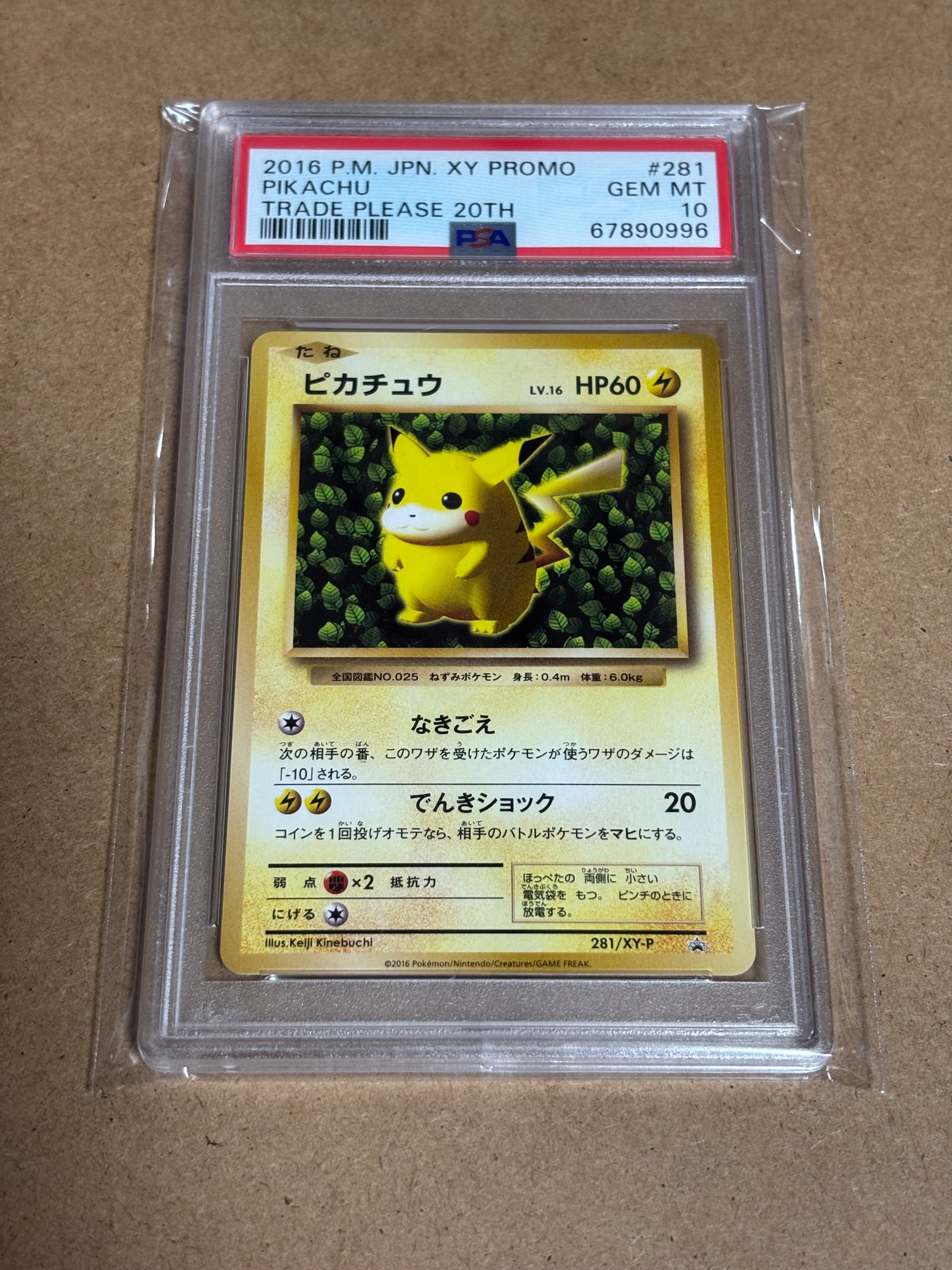 Pikachu: PROMO[XY-P 281/XY-P](XY-P Promotional cards)