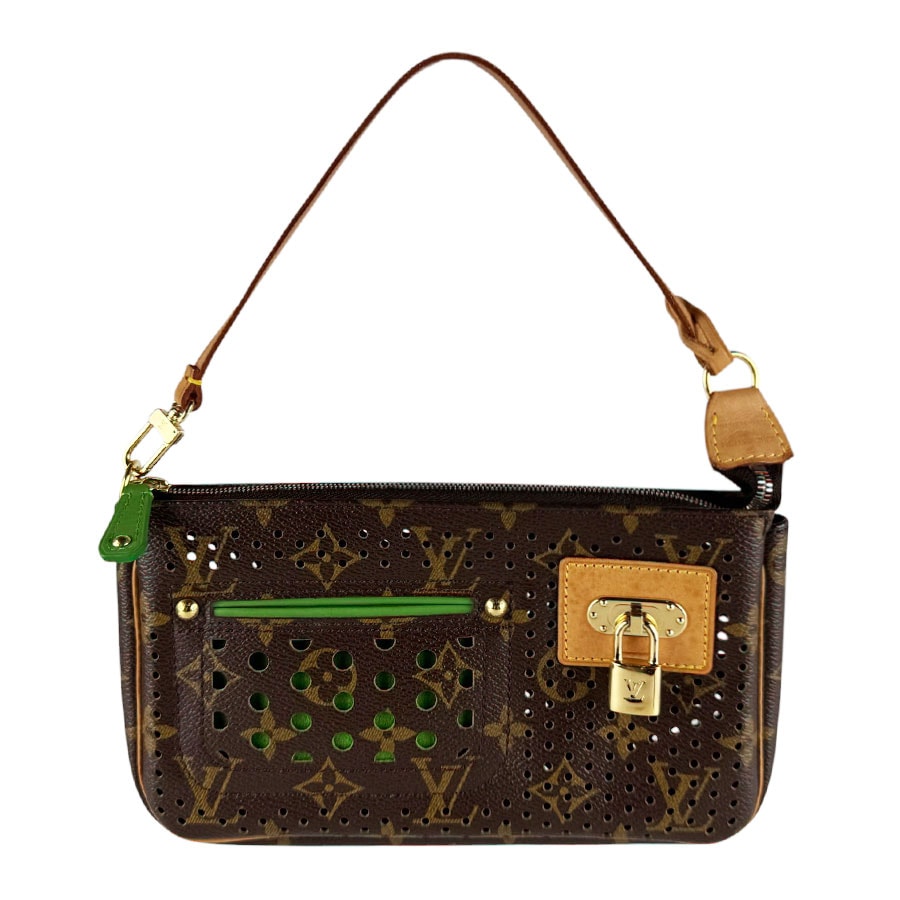 ルイ ヴィトン LOUIS VUITTON ハンドバッグ モノグラム ペルフォ ポシェット アクセソワール モノグラムキャンバス ヴェール レディース M95184【中古】 z10574
