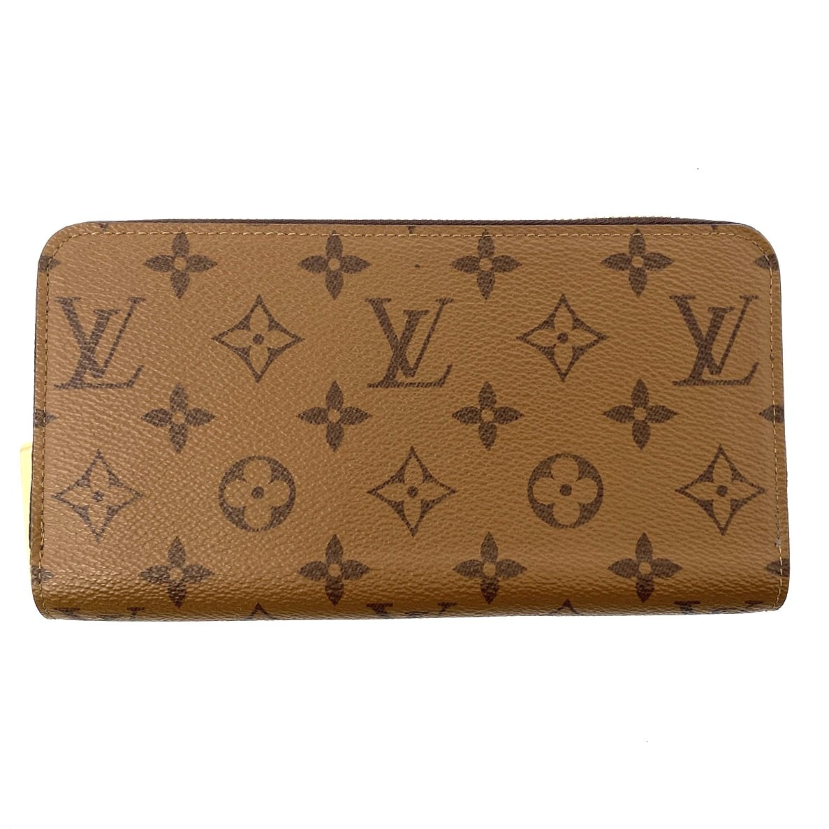LOUIS VUITTON ルイ・ヴィトン ジッピー ウォレット 長財布 M82444 モノグラムリバース ブラウン レディース【中古】