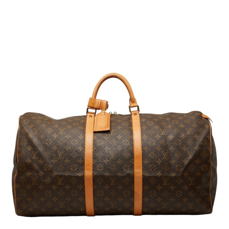 ルイ ヴィトン モノグラム キーポル60 ボストンバッグ トラベルバッグ M41422 ブラウン PVC レザー レディース LOUIS VUITTON 【中古】