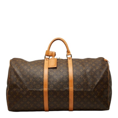 ルイ ヴィトン モノグラム キーポル60 ボストンバッグ トラベルバッグ M41422 ブラウン PVC レザー レディース LOUIS VUITTON 【中古】