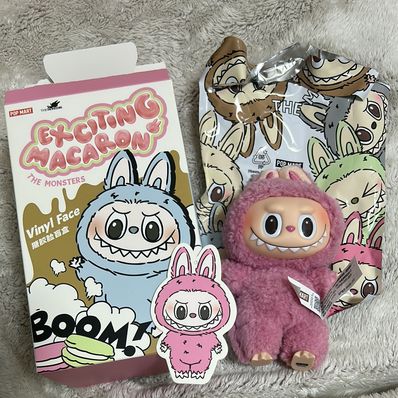 POP MART THE MONSTERS (LABUBU) Exciting Macaron Plush Series LYCHEE BERRY