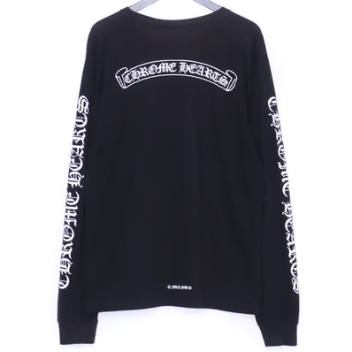 CHROME HEARTS スクロールラベルロングスリーブTシャツ