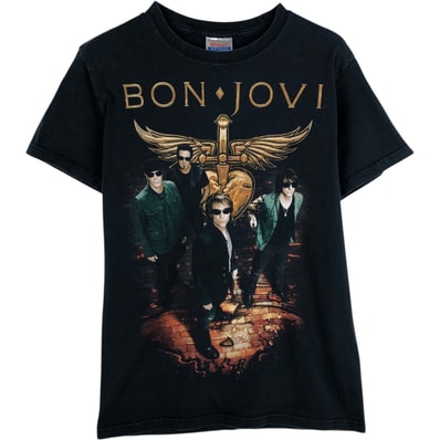 古着 ヘインズ Hanes BON JOVI ボンジョヴィ バンドTシャツ バンT メンズS相当/eaa636471