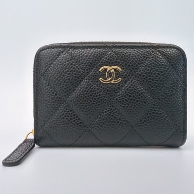 CHANEL Matelasse Coin Case "Black"