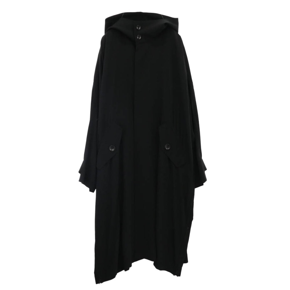 Yohji Yamamoto ヨウジヤマモト コート GC-C04-500 Ground Y グランドワイ フード コート ブラック系 1【中古】