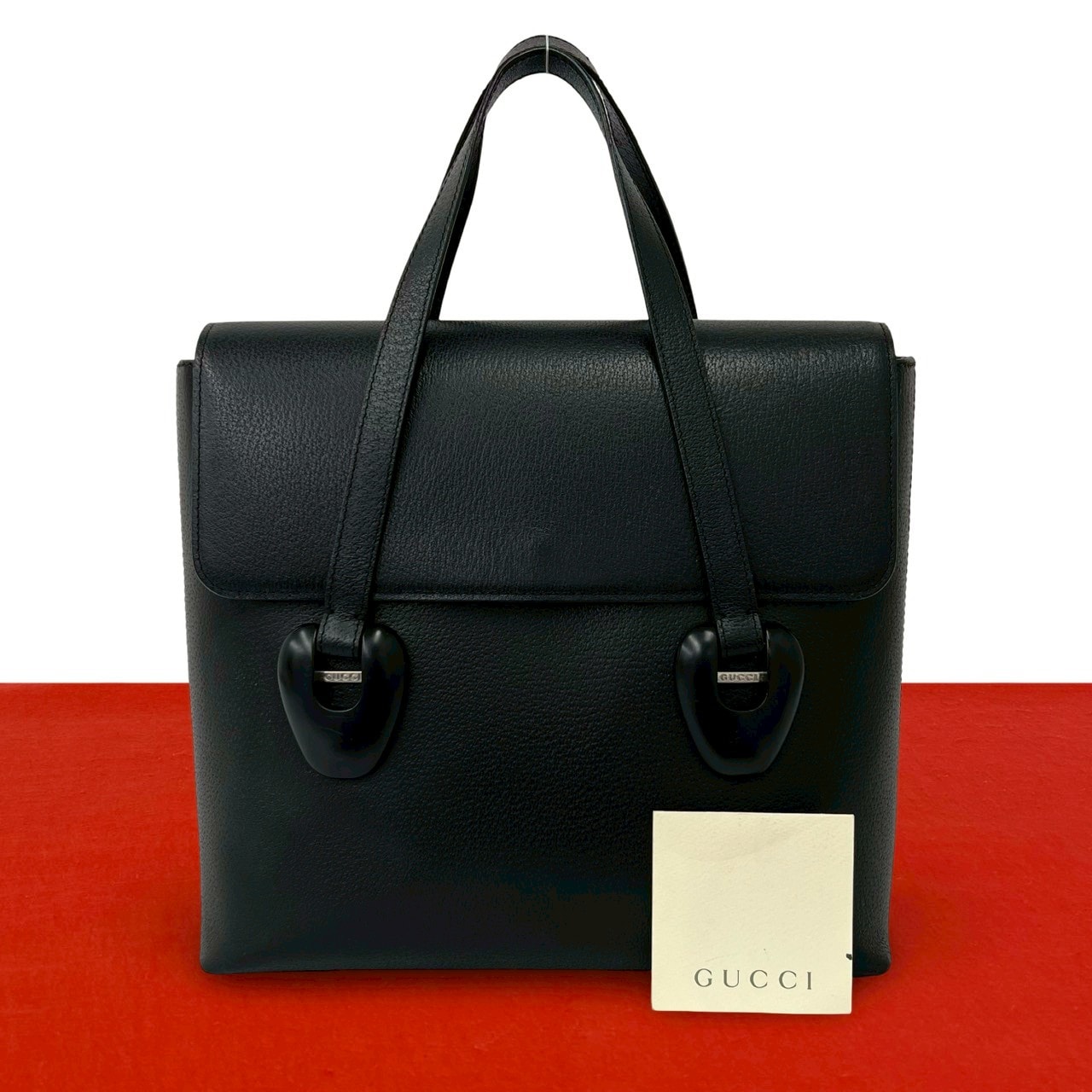 GUCCI グッチ レザー ハンドバッグ ブラック
 67753