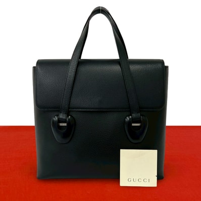 GUCCI グッチ レザー ハンドバッグ ブラック
67753