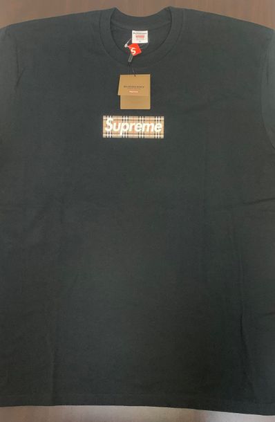 Supreme / Burberry Box Logo Tee "Black"