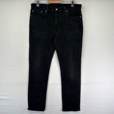 古着 リーバイス Levi's デニム パンツ Gパン スリムフィット 5ポケット ジップ ブラックデニム 511 w33 L32 ブラック系 メンズ