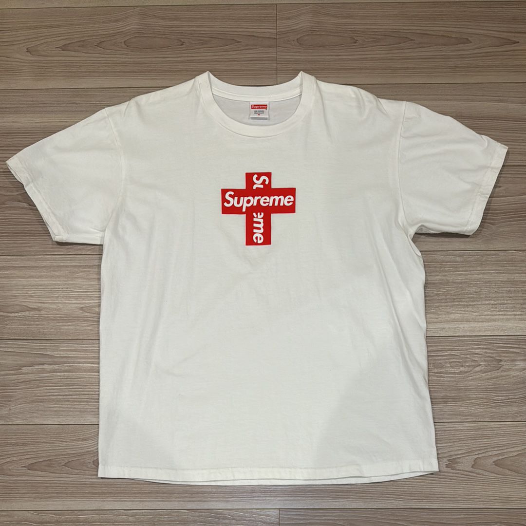 Supreme Cross Box Logo Tee "White"