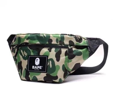 A BATHING APE PORTER ABC CAMO WAIST BAG "Green"