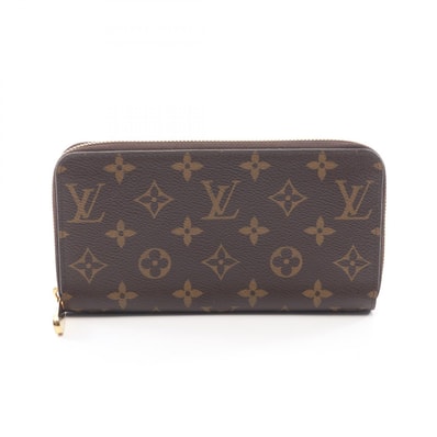 ルイ・ヴィトン LOUIS VUITTON ジッピーウォレット モノグラム フューシャ ラウンド長財布 財布 PVCコーティングキャンバス モノグラム フューシャ レディース ブラウン系 / ピンク系 M41895 【中古】