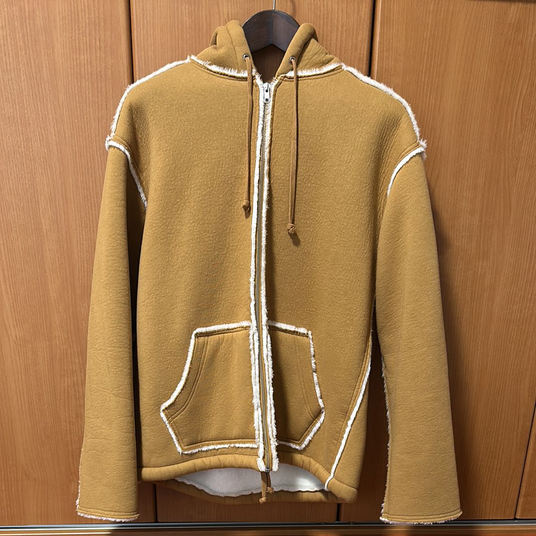 Supreme Faux Shearling Hooded Jacket "Tan"