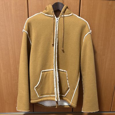 Supreme Faux Shearling Hooded Jacket "Tan"