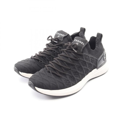 シャネル CHANEL ココマーク スニーカー 靴 ファブリック レディース ブラック系 G35549 【中古】