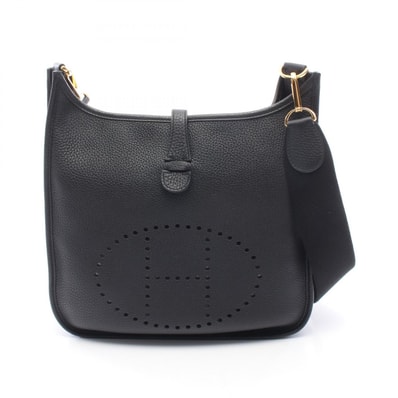 エルメス HERMES エヴリン 3 トロワ PM ショルダーバッグ バッグ レザー トリヨンクレマンス トリヨンクレマンス ブラック(エルメス) B刻印(2023年製造) レディース ブラック系 【中古】