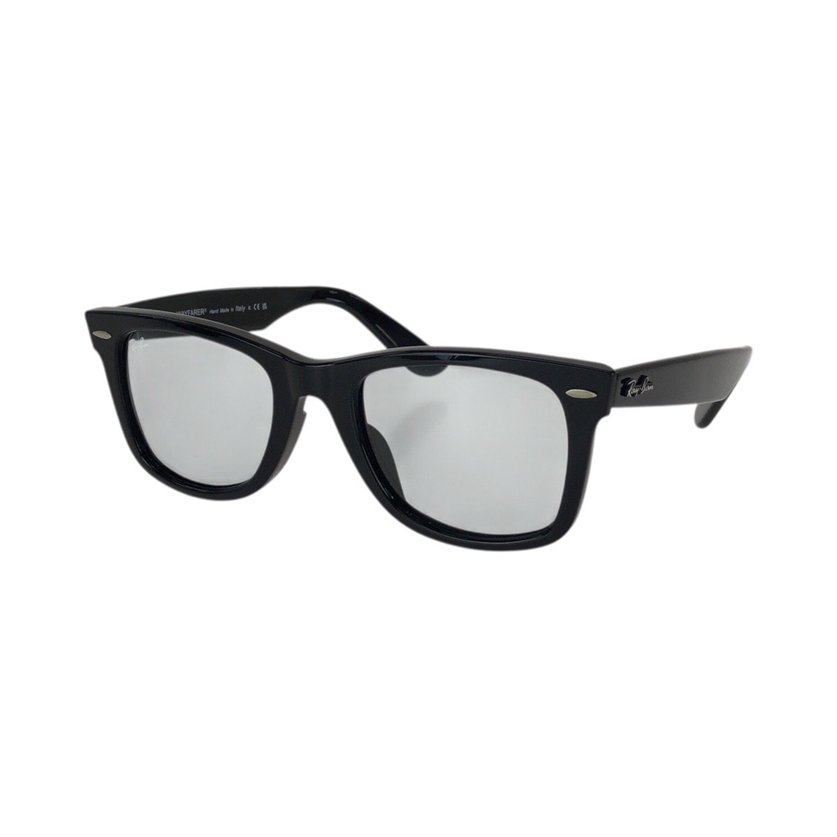 美品 Ray-Ban レイバン ORIGINAL WAYFARER CLASSIC ブラック グレー シルバー金具 プラスチック サングラス メガネ 男女兼用 スクエア 602480 【中古】