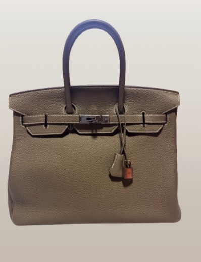 エルメス HERMES バーキン35 エトゥープ ハンドバッグ バッグ トゴ トゴ Y刻印(2021年製造)