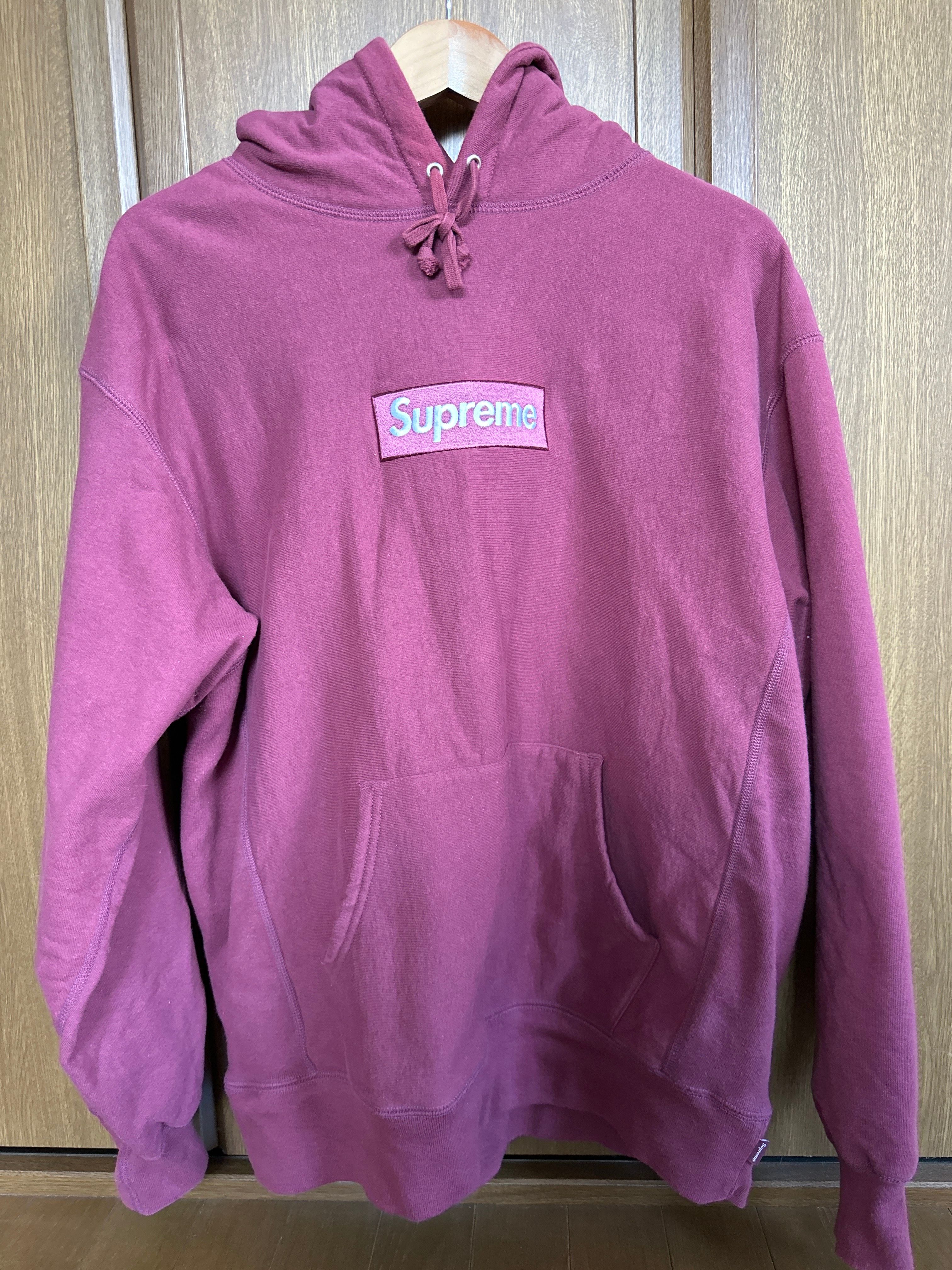 Supreme Box Logo Hooded Sweatshirt "Plum" (21FW)
