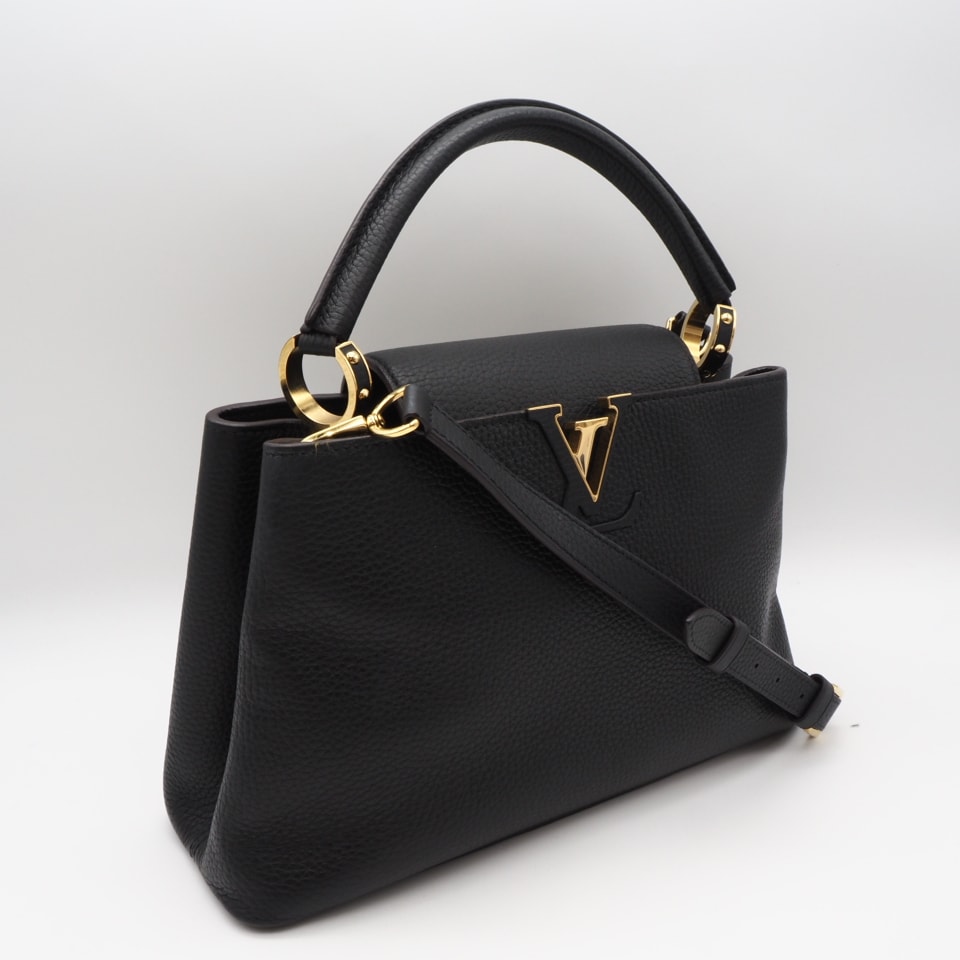 美品 LOUIS VUITTON ルイ・ヴィトン トリヨン カプシーヌBB M94755 ハンドバッグ ブラック トリヨンレザー レディース