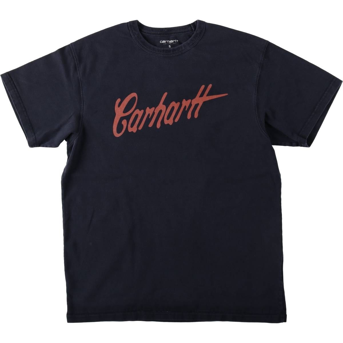 古着 カーハート Carhartt 半袖 ロゴTシャツ メンズS相当/eaa621883