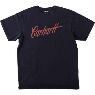 古着 カーハート Carhartt 半袖 ロゴTシャツ メンズS相当/eaa621883