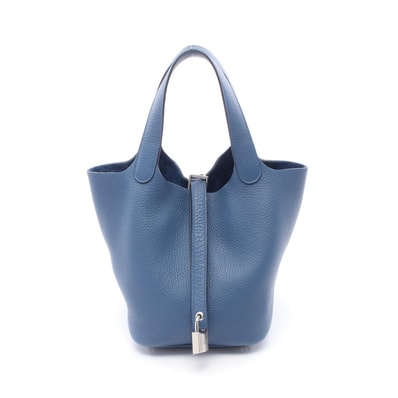エルメス HERMES ピコタンロックPM ハンドバッグ バッグ レザー トリヨンクレマンス トリヨンクレマンス K刻印(2025年製造) レディース ブルー系 【中古】