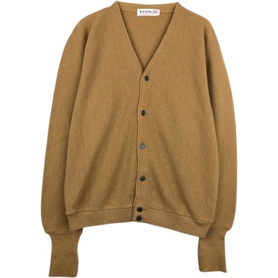 古着 60~70年代 ラコステ LACOSTE IZOD アクリルニットカーディガン メンズM相当 ヴィンテージ/eaa639898