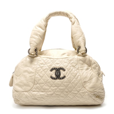 シャネル CHANEL 13番台 2006-2007 レザー キルティング ココマーク ショルダーバッグ【中古】