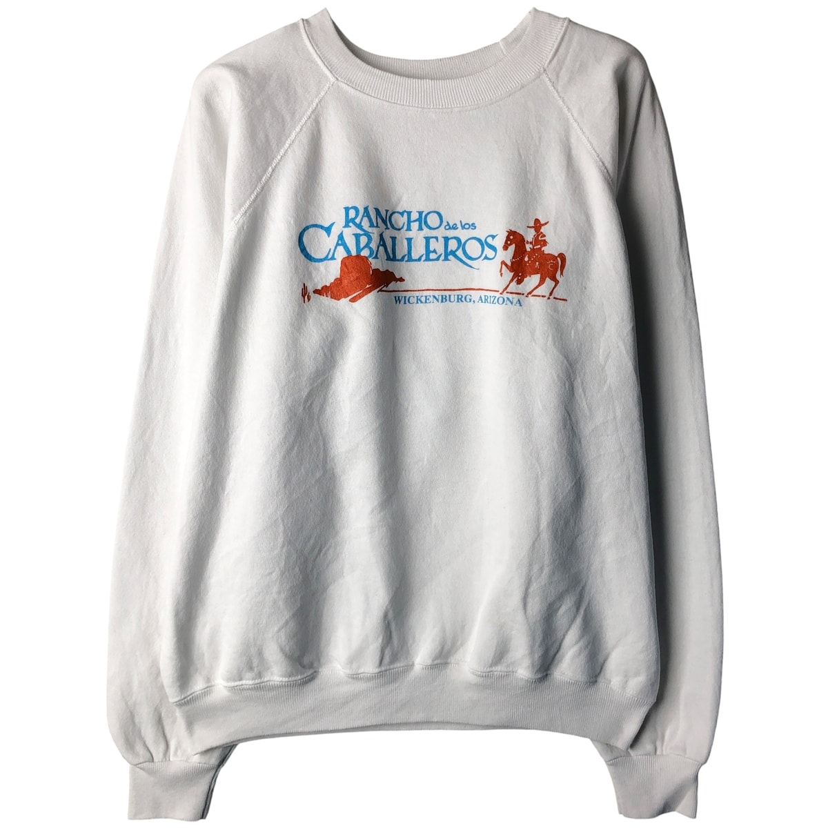 古着 80年代 ヘインズ Hanes 青タグ プリントスウェットシャツ トレーナー USA製 メンズXL相当 ヴィンテージ/eaa597670