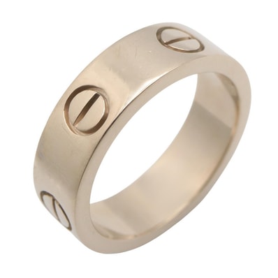 カルティエ CARTIER ラブリング リング・指輪 ジュエリー K18WG(ホワイトゴールド) メンズ レディース シルバー系 【中古】