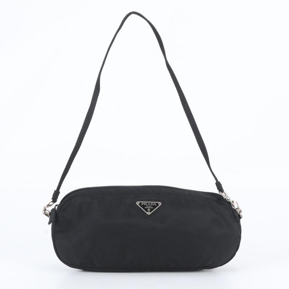 ■極美品 プラダ テスート ナイロントライアングルロゴショルダーバッグ