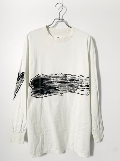Y-3 Graphic LS Tee "White"