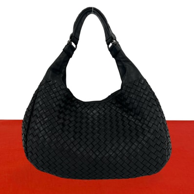 BOTTEGA VENETA ボッテガヴェネタ カンパーナ イントレチャート レザー トートバッグ ブラック
271-2