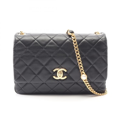 シャネル CHANEL マトラッセ ショルダーバッグ バッグ ラムスキン(羊革) レディース ブラック系 AS3479 【中古】