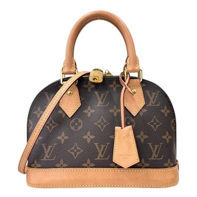 ルイヴィトン アルマBB モノグラム ショルダーバッグ モノグラムキャンバス M53152 ブラウン レディース LOUIS VUITTON 中古