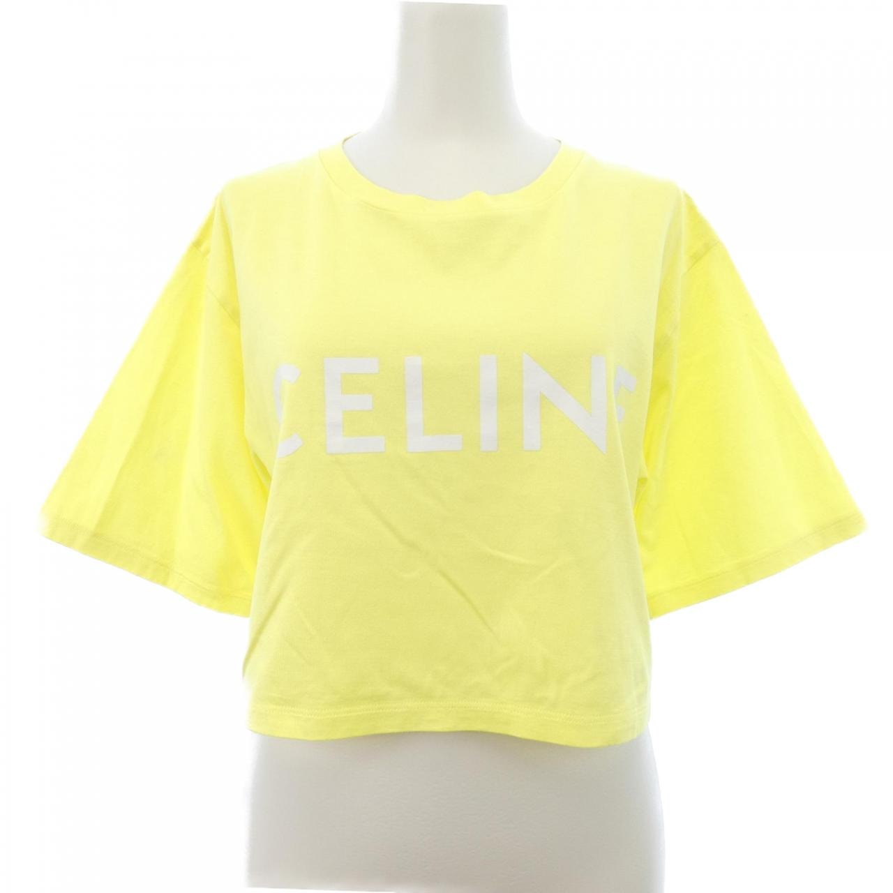 セリーヌ CELINE CELINEプリント クロップドTシャツ 2X761671Q Tシャツ