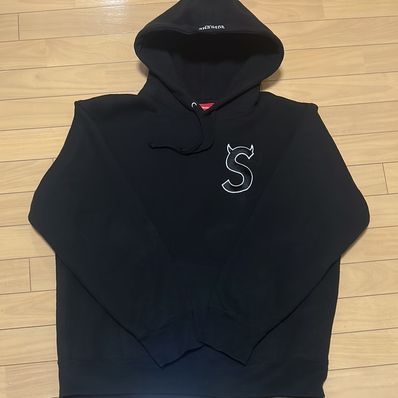 Supreme S Logo Hooded Sweatshirt "Black" (22FW)