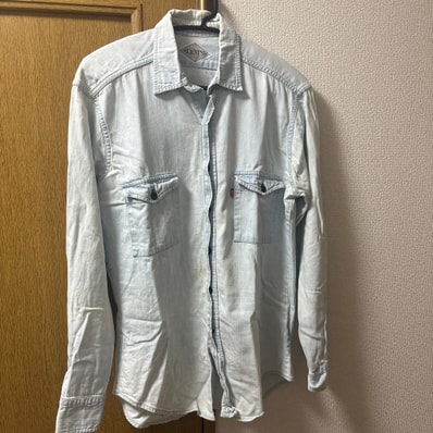 【希少】80s-90s Levi's ダイヤモンドレーベル 長袖 デニムシャツ M