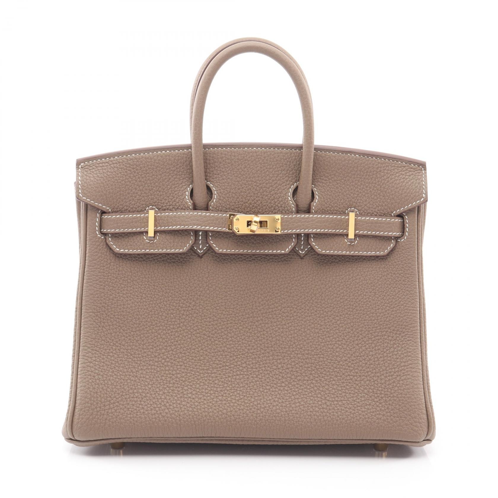エルメス HERMES バーキン25 ハンドバッグ バッグ レザー トゴ トゴ エトゥープ K刻印(2025年製造) レディース グレー系 【中古】