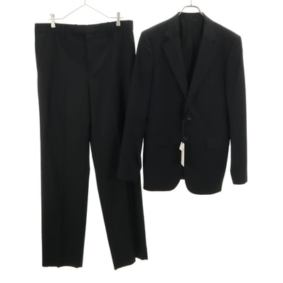 未使用 GUCCI グッチ ブルガリア製 ウール100% スーツ 上下セットアップ ブラック系 タグ付き